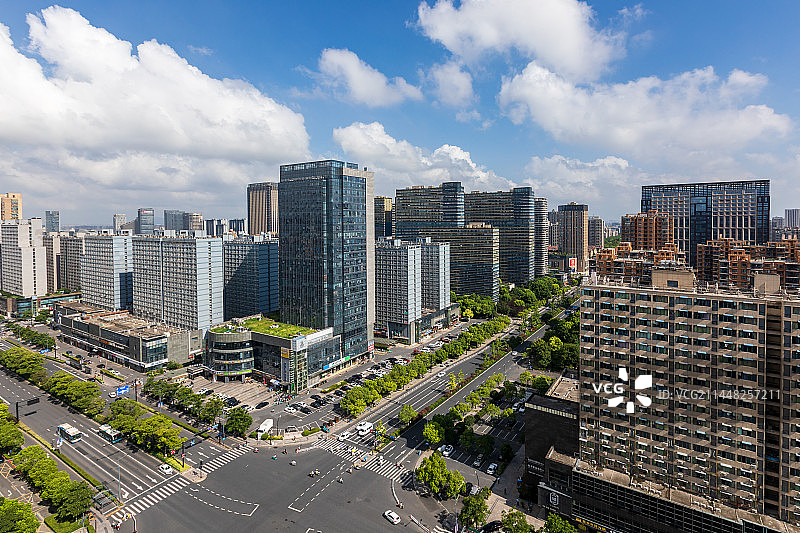 城市风光杭州下沙经济技术开发区图片素材