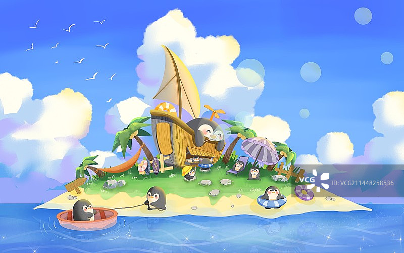 夏日岛屿图片素材