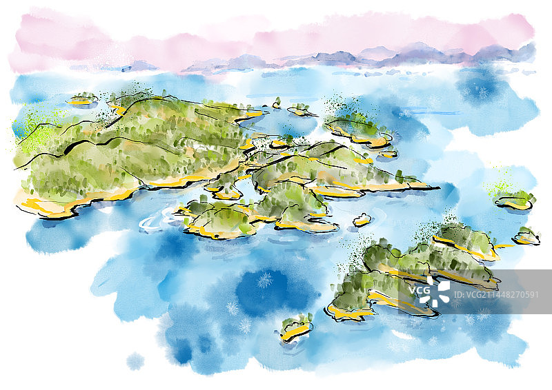 杭州千岛湖图片素材