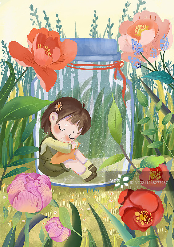 蜜罐外的春天图片素材