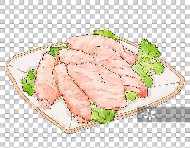 盘子里的新鲜鸡翅图片素材