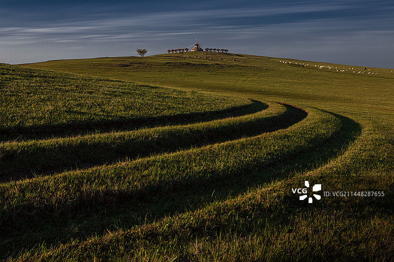 巴彦呼硕敖包图片素材