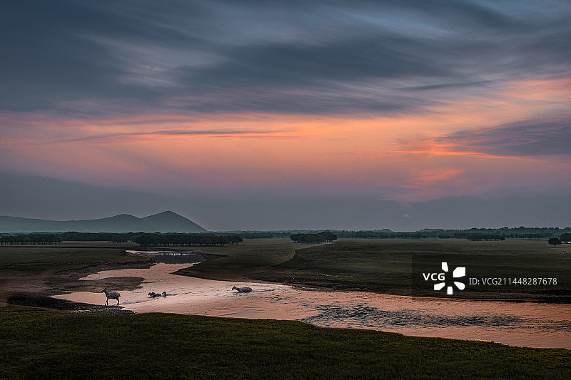 额尔古纳河图片素材