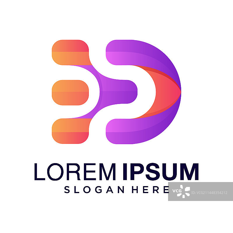 字母D Logo设计图片素材