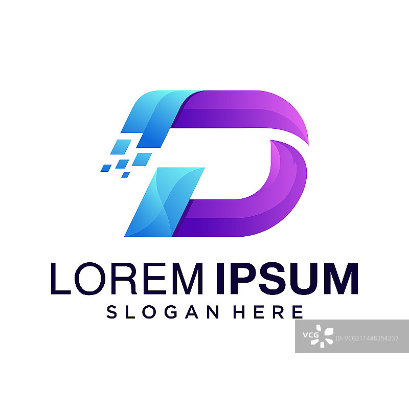 字母D Logo设计图片素材