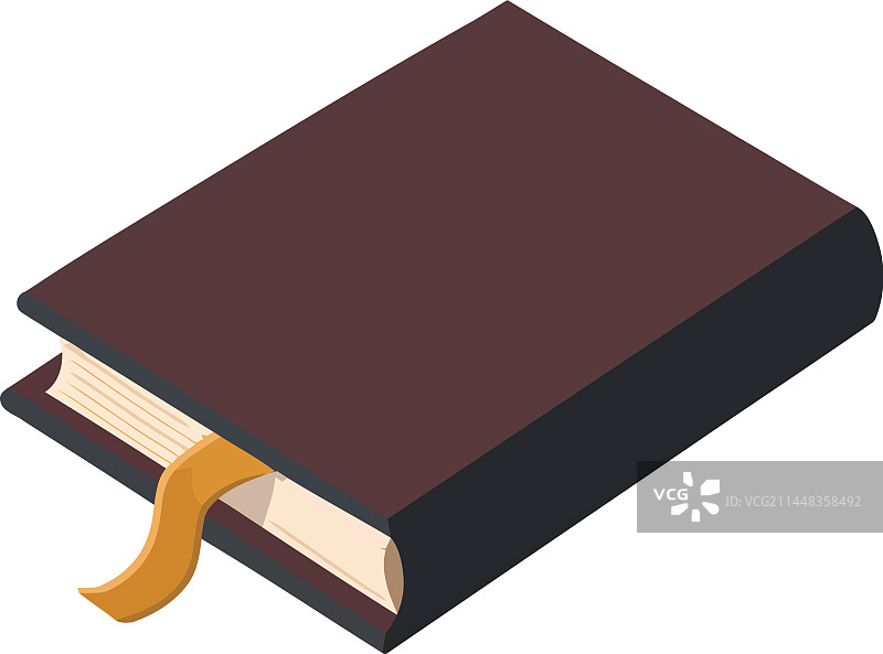 带书签的学习用教科书图片素材