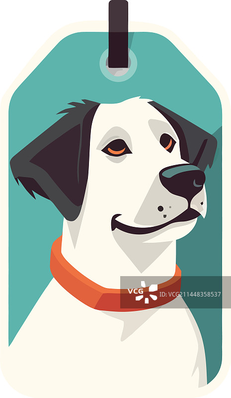 象征友谊的可爱小狗图标图片素材