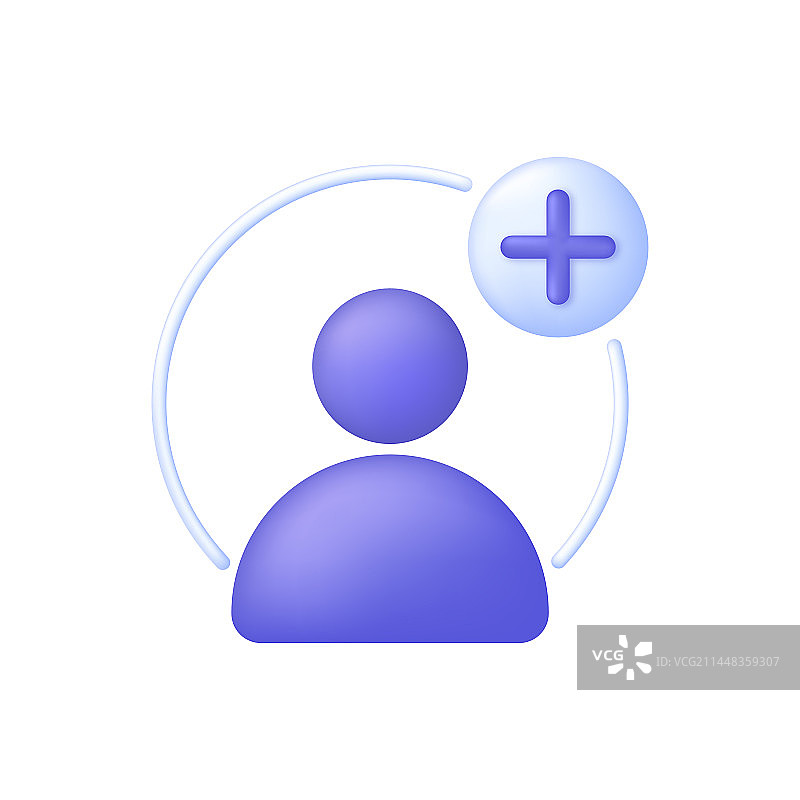 3D添加用户图标创建群组符号图片素材