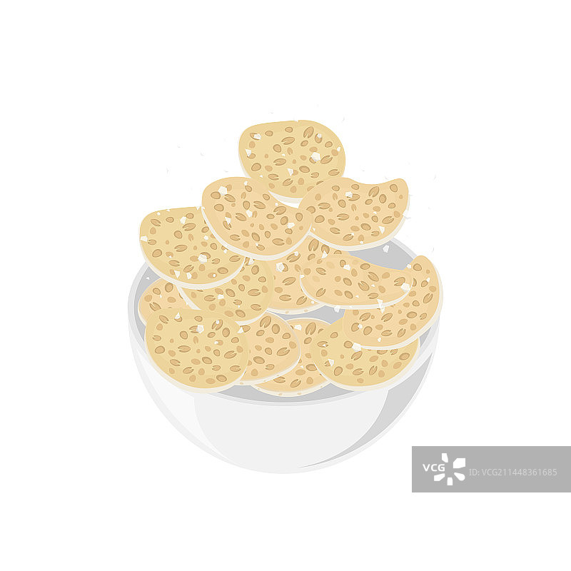 碗里的丹贝薯片图片素材