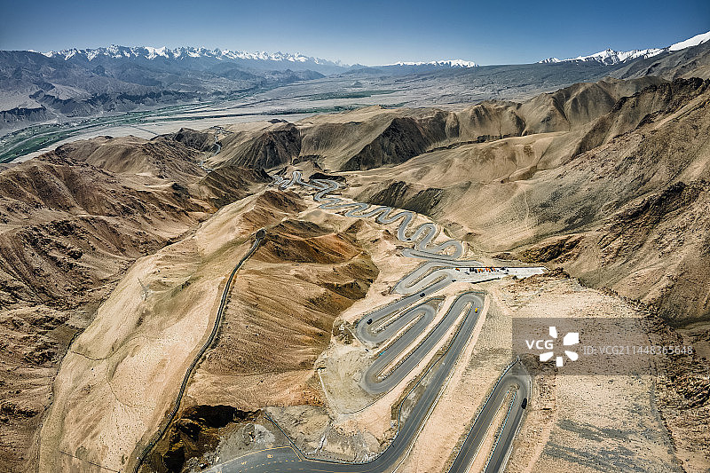 帕米尔高原 盘龙古道图片素材