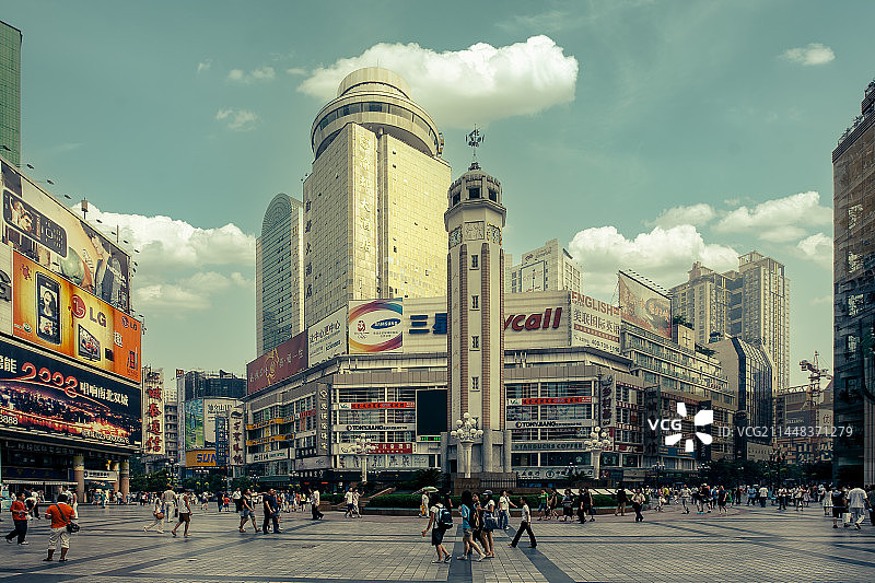 重庆解放碑风光图片素材