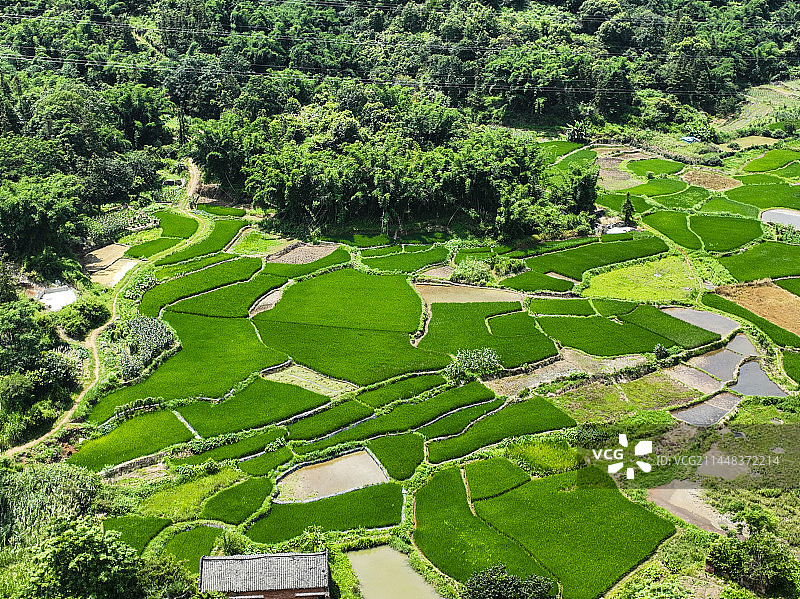 广西贺州钟山鳖岭村古村落图片素材