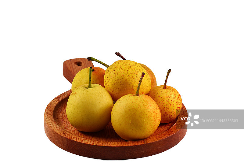 白色背景上的水果梨图片素材