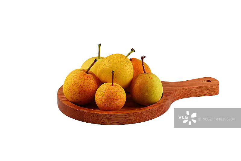 白色背景上的水果梨图片素材