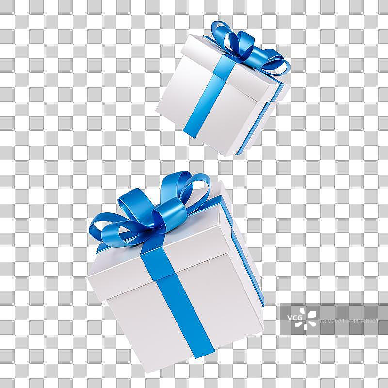 3D立体免抠多个礼品礼盒组合元素图片素材