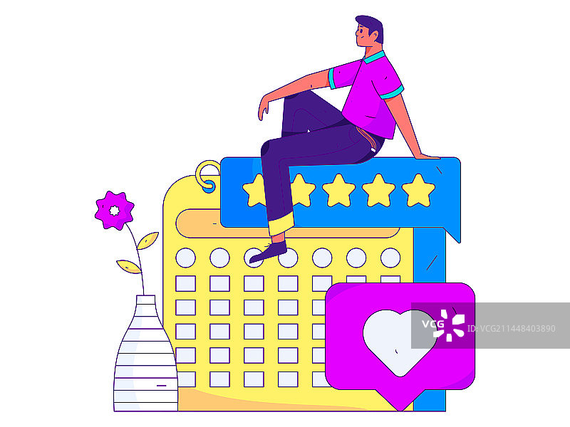 社交发表评论扁平矢量概念运营手绘插画图片素材