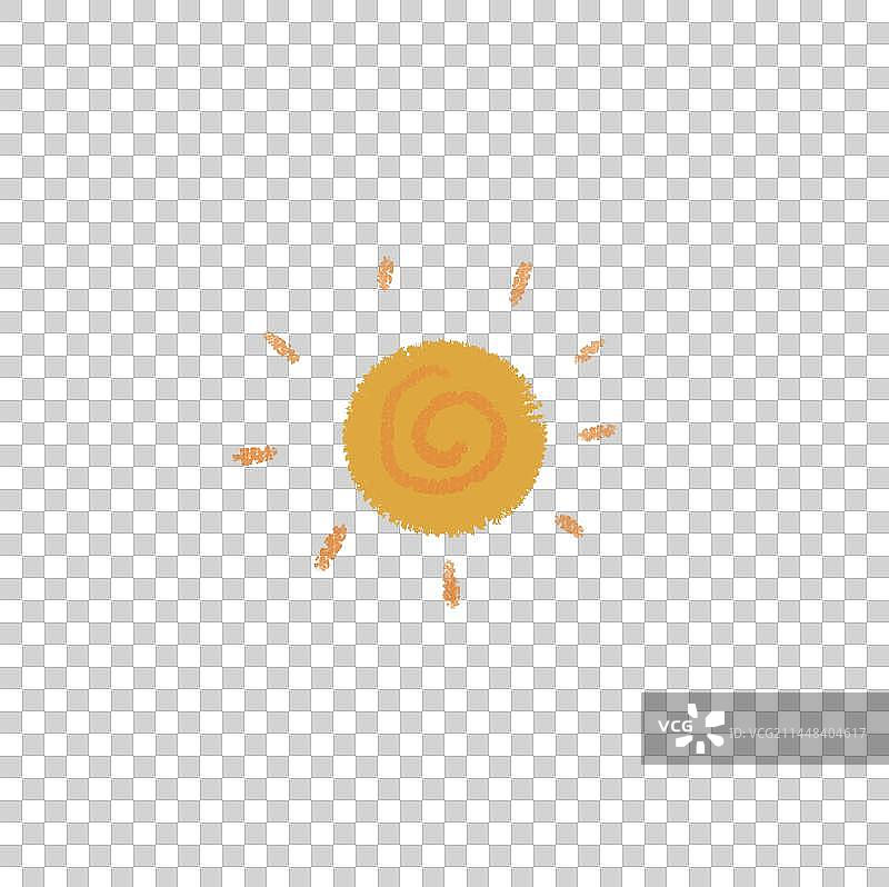 太阳插画图片素材
