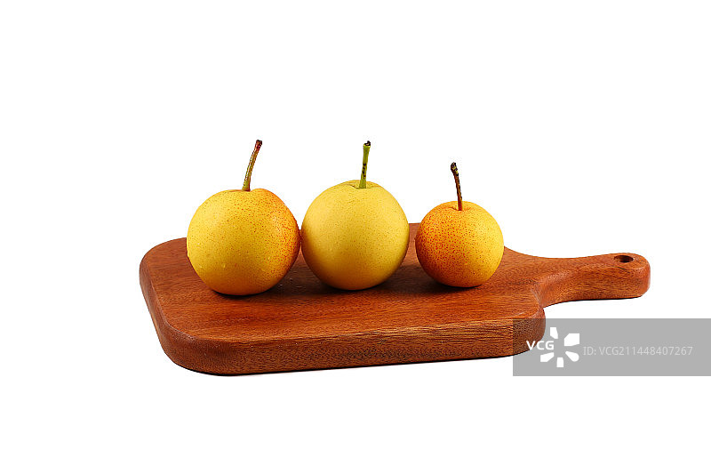 白色背景上的水果梨图片素材