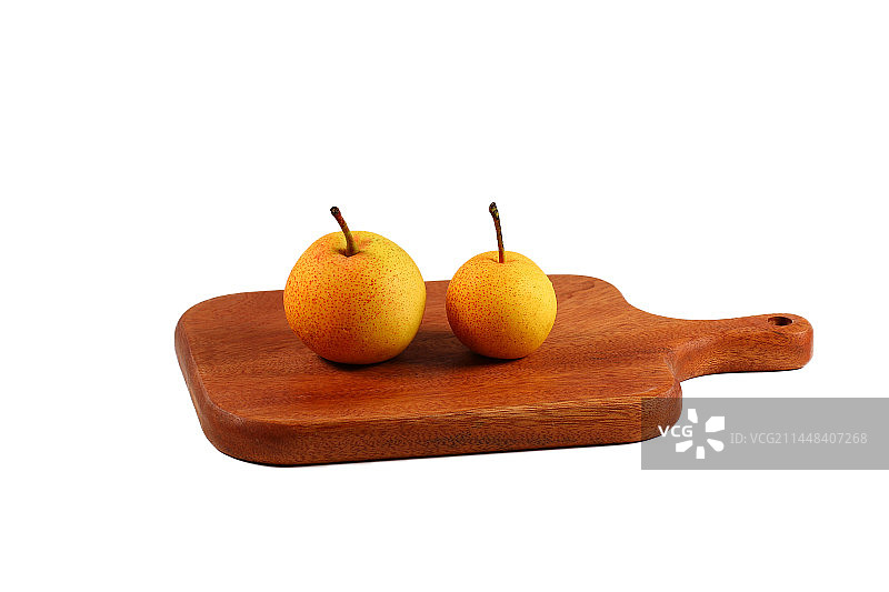 白色背景上的水果梨图片素材
