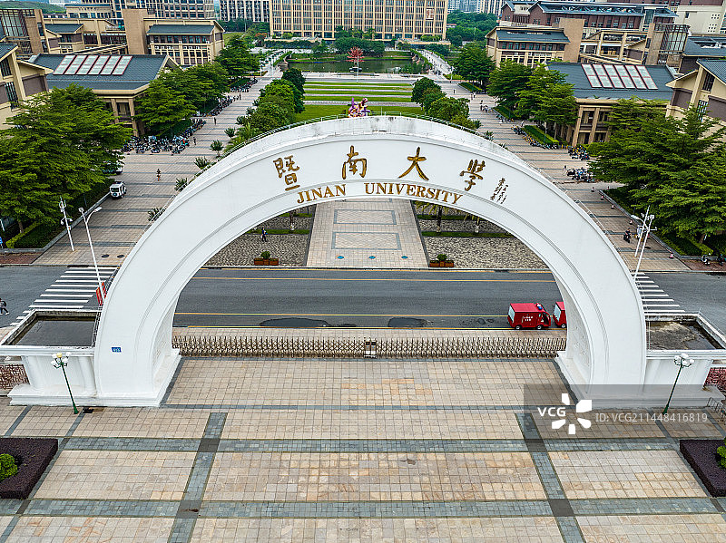 航拍广州暨南大学番禺南校区图片素材
