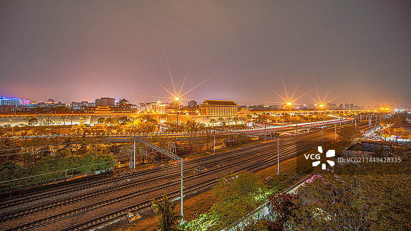 西安城墙安远门图片素材