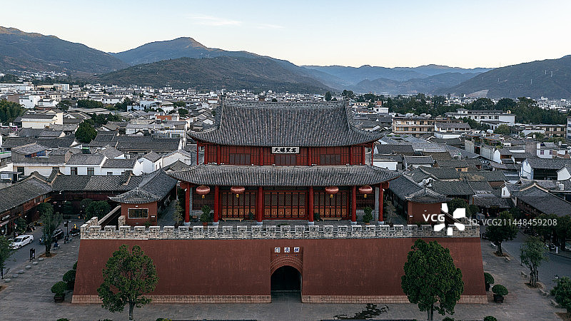云南大理巍山古城图片素材