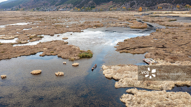 四川盐源县泸沽湖草海风光图片素材