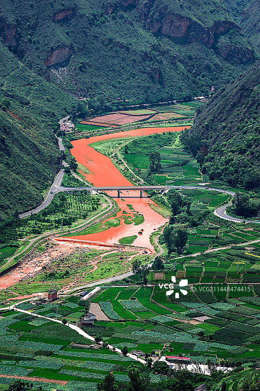 绿汁田园图片素材