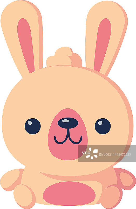 可爱卡通兔子毛绒玩具图片素材