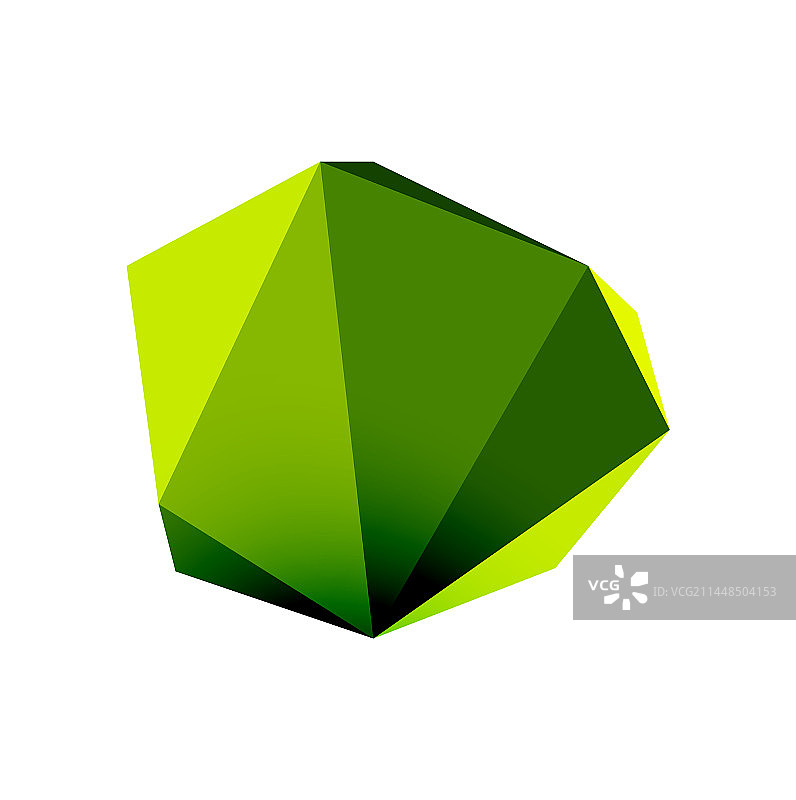 抽象低聚石设计几何三维图片素材