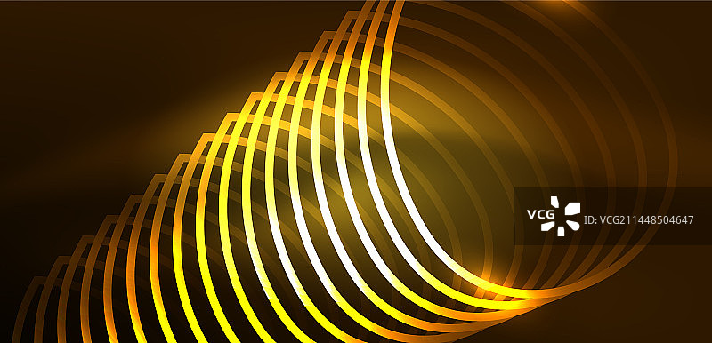 霓虹线条和波浪抽象的背景技术图片素材