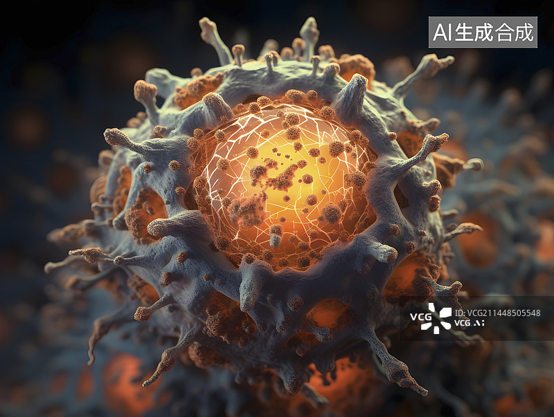 【AI数字艺术】猴痘病毒c4d图片素材