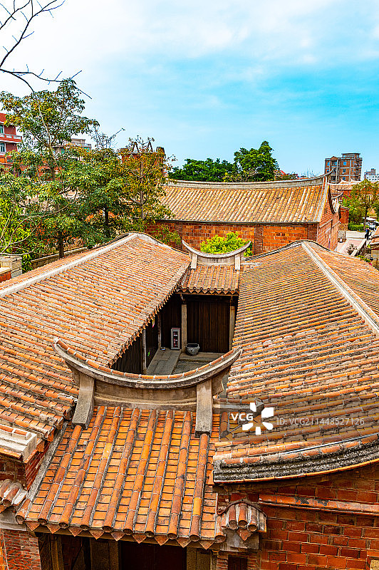 福建泉州晋江梧林闽南传统村落洋楼图片素材