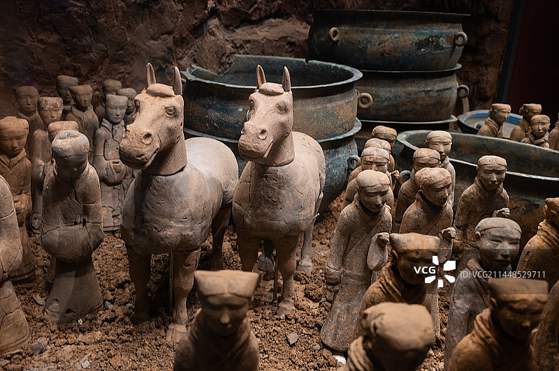 徐州狮子山兵马俑（徐州博物馆）图片素材