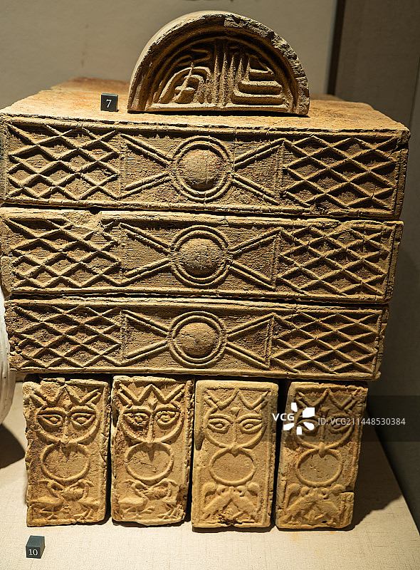 东汉-花纹墓砖（徐州博古馆）图片素材