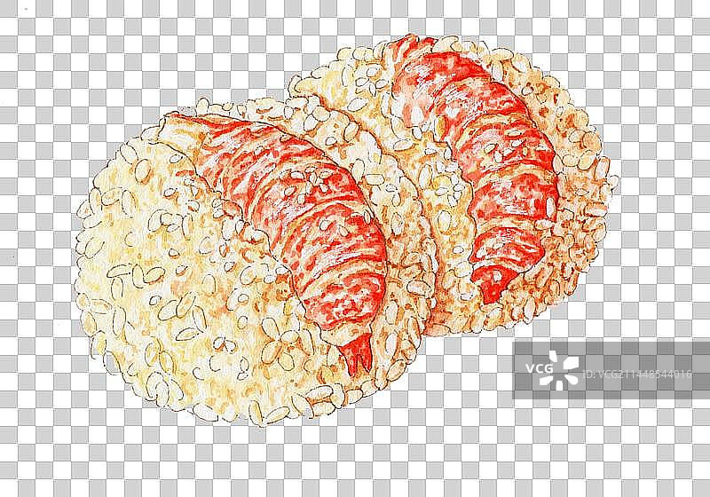 小龙虾饭团图片素材