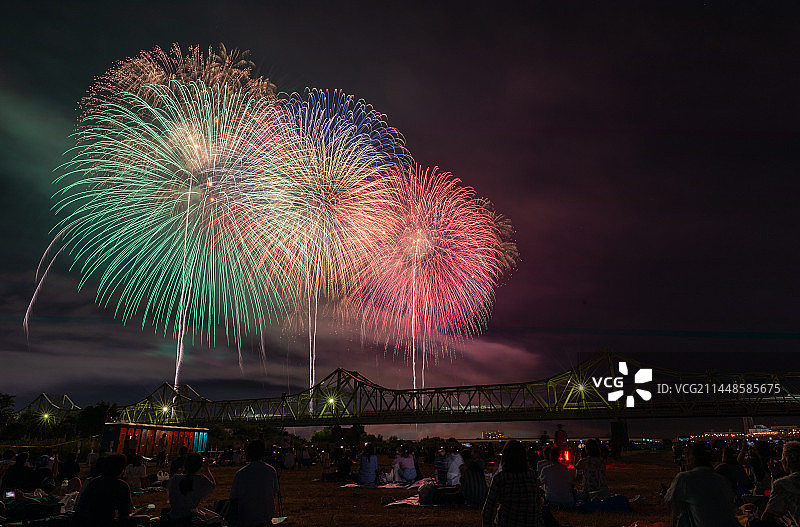 日本长冈烟火盛宴图片素材