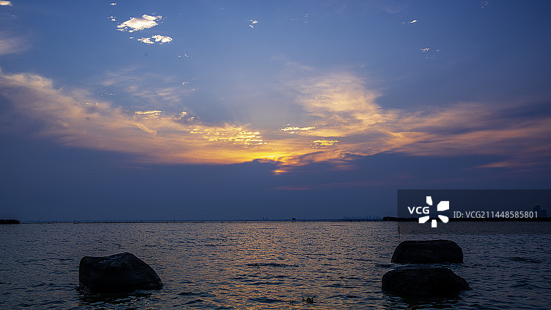 西太湖晚霞sunset图片素材