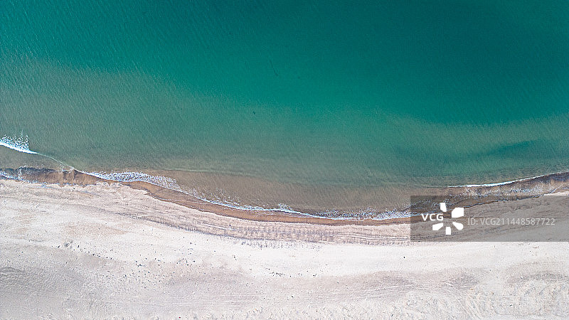 航拍海岸线图片素材