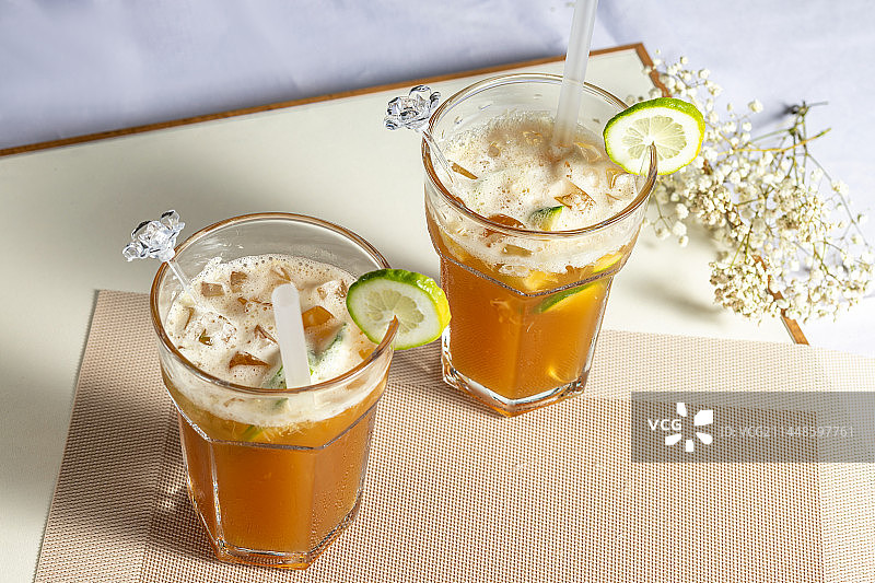 饮料，暴打柠檬茶图片素材