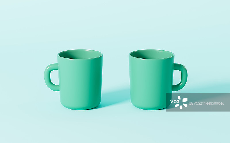 卡通杯子模型3D渲染图片素材