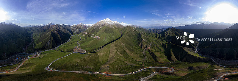 山区祁连山旅游地肃南青海图片素材