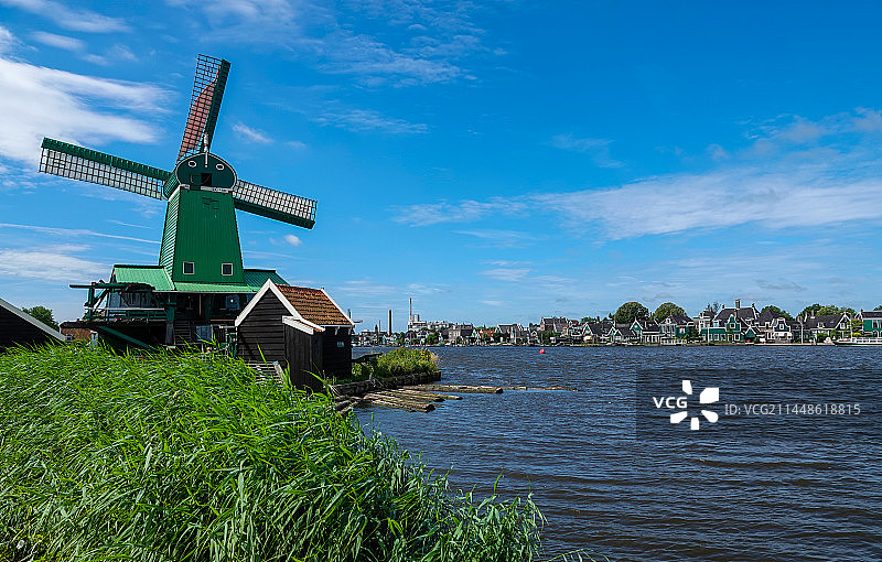 荷兰传统风车图片素材
