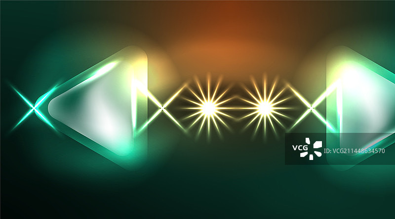数字霓虹灯抽象背景三角形和图片素材