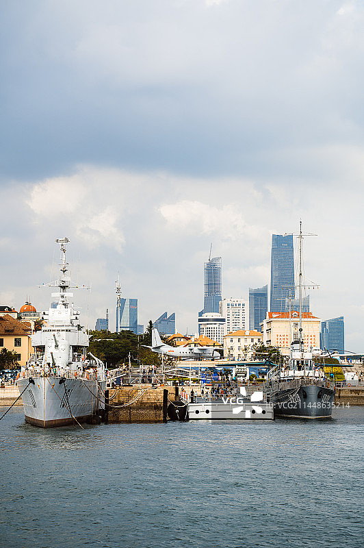 青岛的小青岛公园航拍图片素材