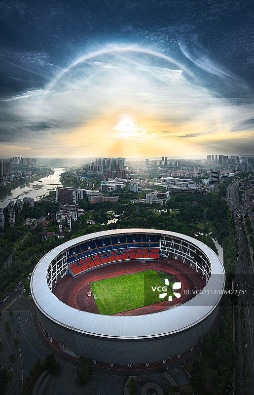 泸州城市风光奥体中心图片素材