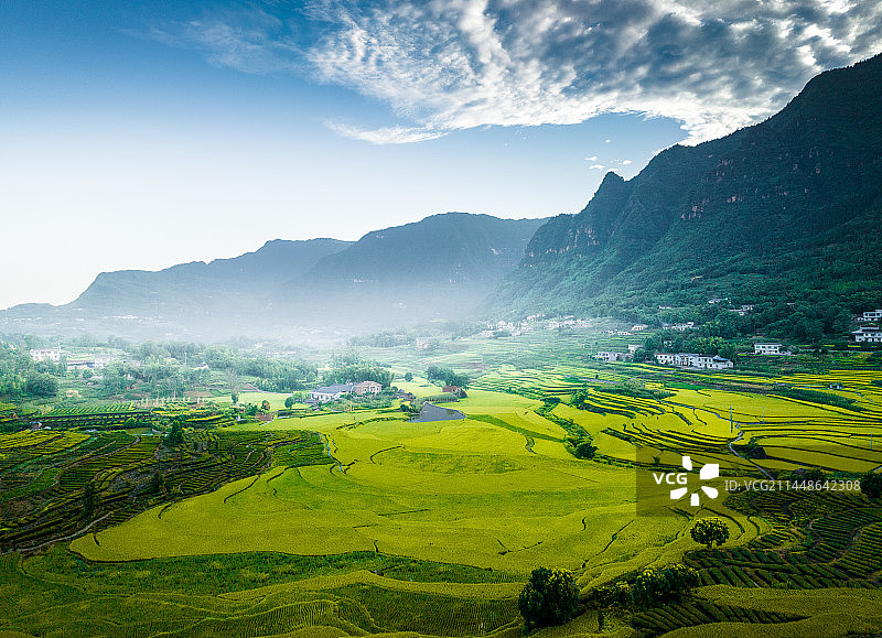泸州叙永丹山田园风光图片素材