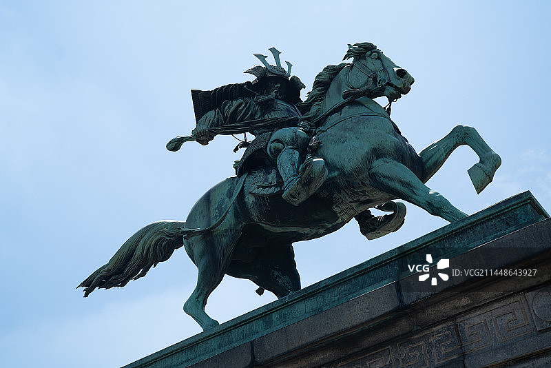 楠木正成骑马铜像图片素材