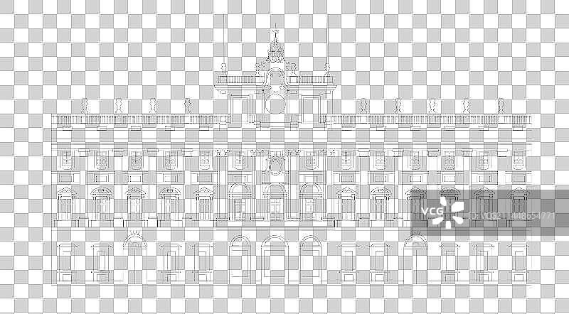 一带一路陆上丝路中欧班列西方建筑楼样式图片素材