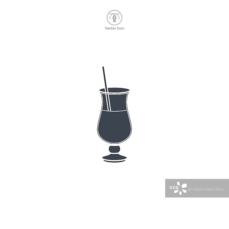 白色背景上的柠檬水玻璃杯图标图片素材